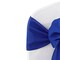 10 Pieces Royal Blue Polyester Chair Sashes Wrinkle Resistant 8"x108" Event Decor